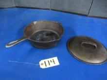 LODGE CAST IRON PAN W/ LID  10"