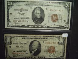 Two 1929 Federal Reserve Bank Notes:
