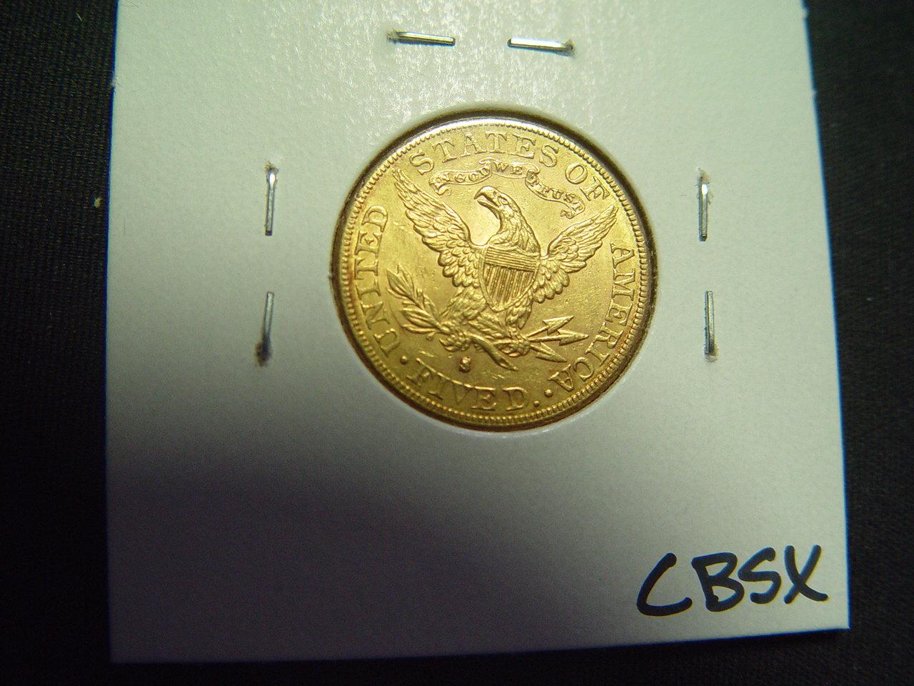 1886-S $5 Gold Liberty   BU