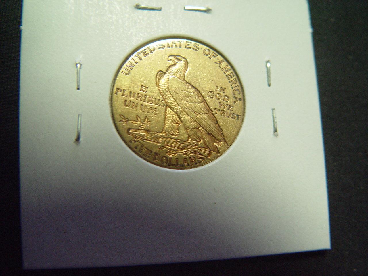 1910-S $5 Gold Indian   Fine