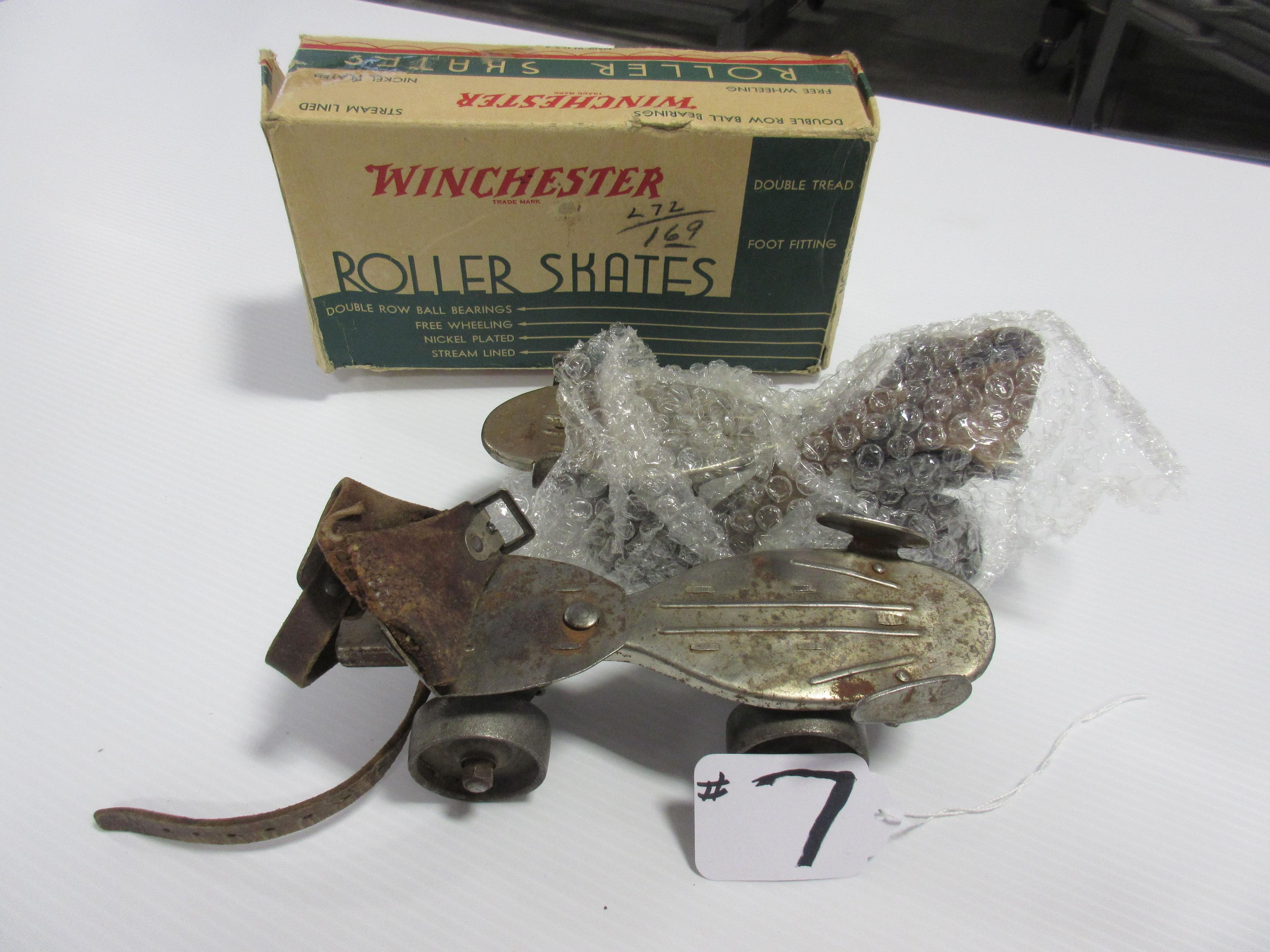 Winchester ROLLER SKATES WITH ORG. BOX BOX A LITTLE ROUGH