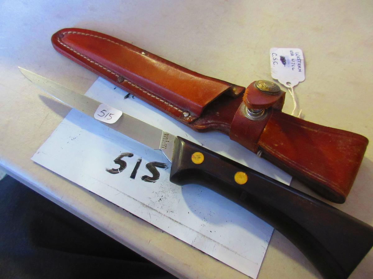 WESTERN U.S.A.# S-W766 FILLET KNIFE WITH SHEATH LIKE NEW
