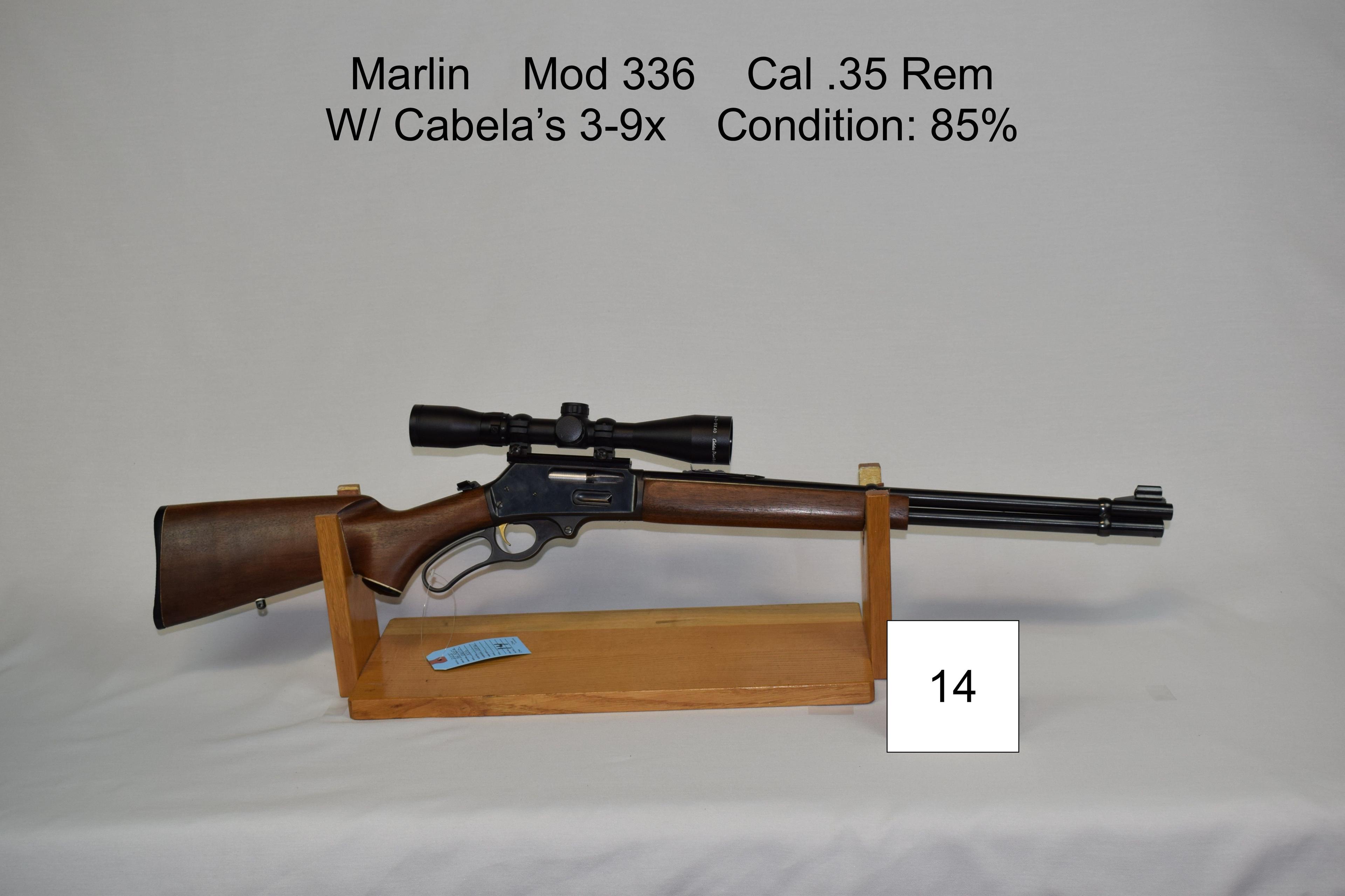 Marlin    Mod 336    Cal .35 Rem    W/ Cabela's 3-9x