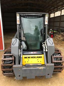2009 New Holland L175 rubber tire skid steer w/steel tracks 67 hours