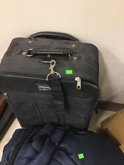 Sleeping bag and travel luggage.