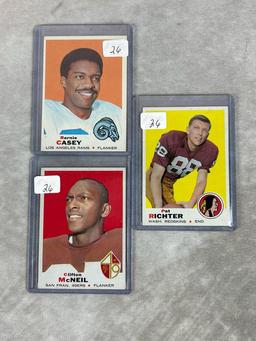 (15) 1969 Topps Football Cards