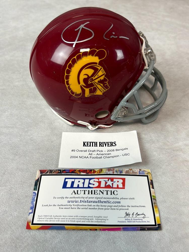 Andre Ware and Keith Rivers Signed Mini-helmets - Both Tristar COA