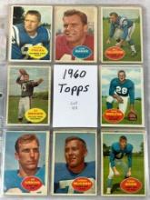 (37) 1960 Topps Football Cards