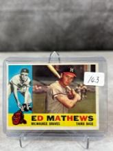 1960 Topps Ed Mathews #420 - Nice!