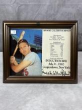 Brooks Robinson Signed Framed Photo with stats