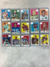 (15) 1969 Topps Football Cards