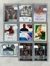 (9) NBA Autographed Cards - Howard, Artest, Floyd, Lucas
