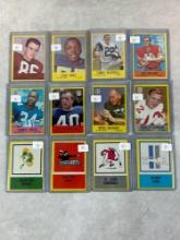 (12) 1967 Philadelphia Football Cards - 8 players, 4 team logo cards