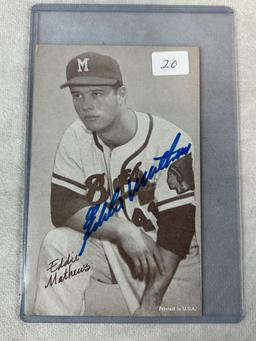 (2) Signed Exhibit Cards - Mathews, and Irvin