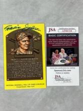 Travis Jackson Signed Hall of Fame Post Card- JSA