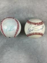 Gaylord Perry and Louis Tiant Signed American League and Rawlings Baseballs