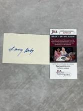 Larry Doby Signed 3 x 5 Index Card - JSA