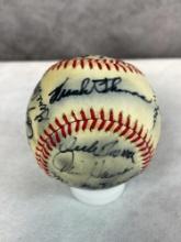 Signed Baseball with 19 Signatures