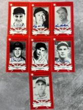 (7) Ohio Baseball Hall of Fame Plaque Cards