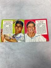 Al Rosen and Ted Kluszewski Signed Topps Red Man Cards