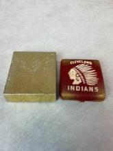 Vintage Cleveland Indians Metal Wallet With Chief Wahoo