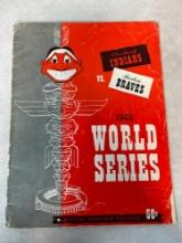 1948 Indians vs Braves World Series Program