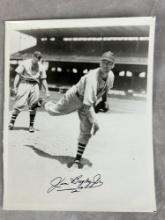 Jim Bagby Jr. Signed 8 x 10 Photo- JSA