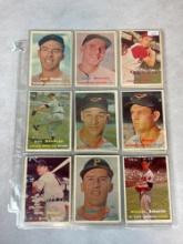 1957 Topps Baseball 17 Card Nice Lot EX-EXMT #169-222