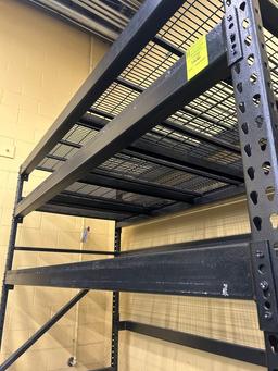 Section Of Tear Drop Pallet Racking