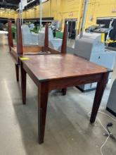 Wooden Merchandising Tables