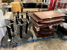 Four Pallets of Table Tops and Bases