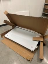 New In Box 48in x 30in Stainless Steel Work Table W/ Overshelf