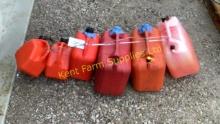 6 GAS JERRY CANS