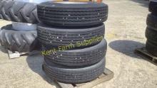 SET OF 4 TIRES ON RIMS