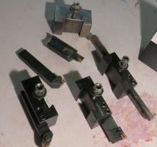 Group of assorted milling Tool holders, bit holders,