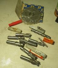 Assorted cutting tools for milling machine