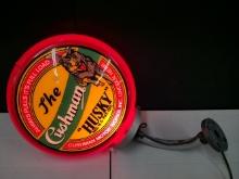 The Cushman Husky Double-Sided Lighted Advertising Sign