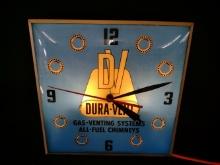 PAM Dura-Vent Lighted Advertising Clock