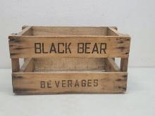 Black Bear Beverages Wooden Crate