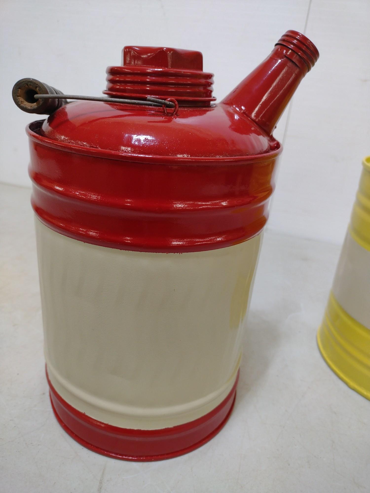 2 Vintage One Gallon Gas Cans