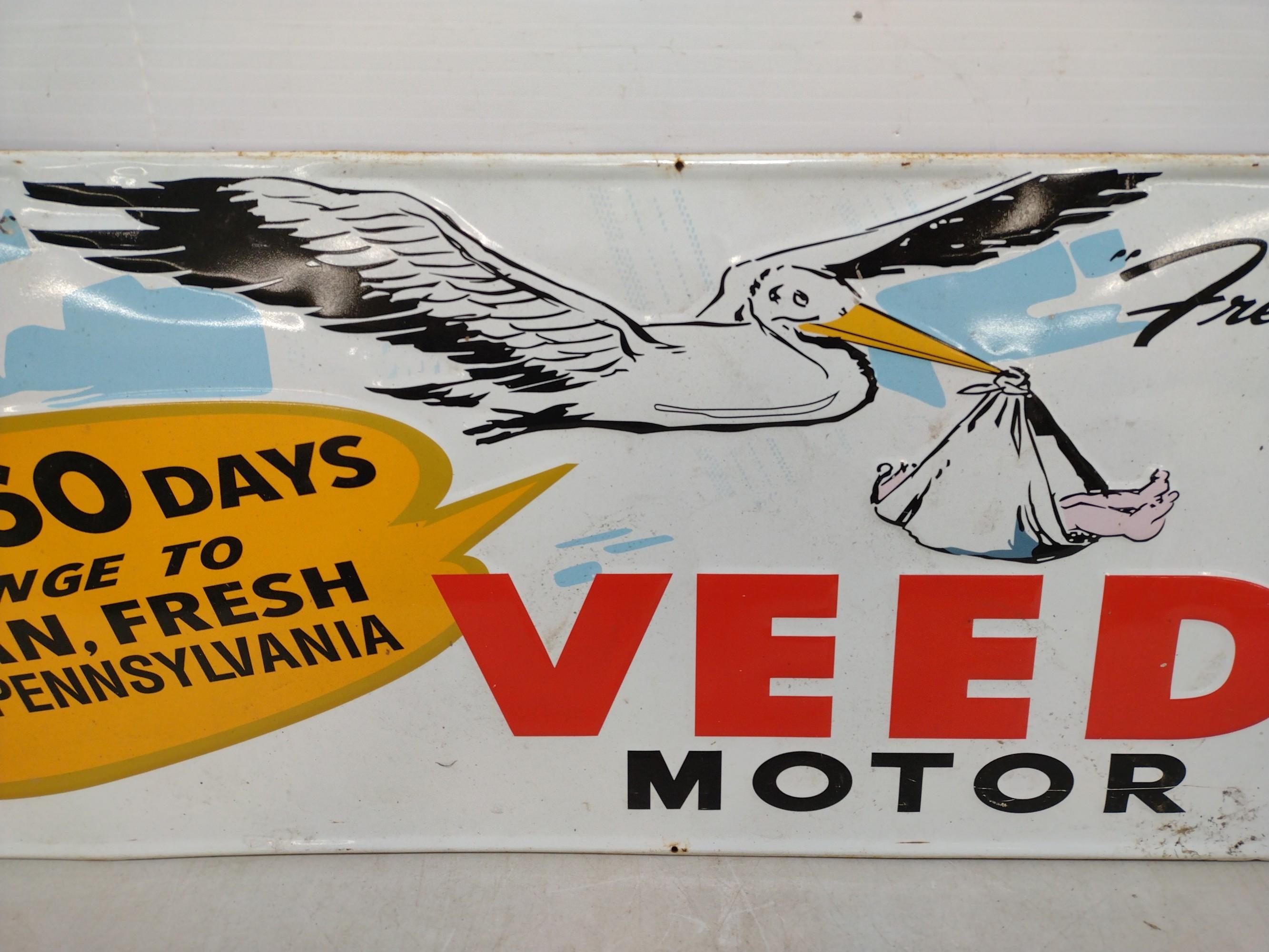 Vintage SSM Veedol Motor Oil Advertising Sign.