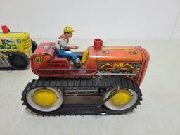 2 Marx Wind Up Tin Toy Tractors