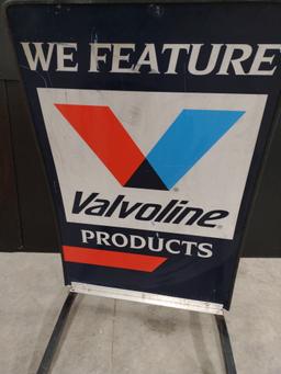 Valvoline Double-Sided Advertising Sign