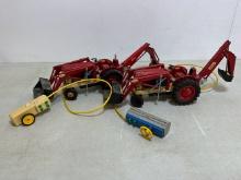 2 Ford Battery Op RC Tractors Toys