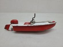 Buddy L Dock Co Boat Wind Up Tin Toy