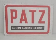 SST Embossed,  PATZ Material Handling Equipment Sign