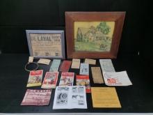 Late '40s Early 50s De Laval Paperwork And More