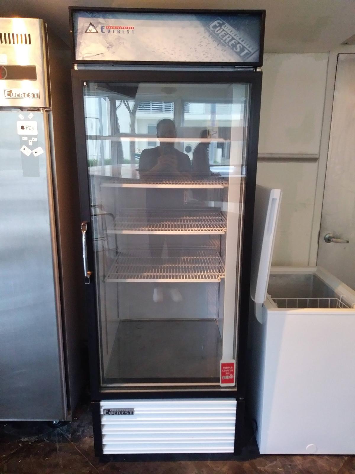 EVEREST Single Door Refrigerated Merchandiser - Glass Door Cooler