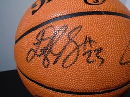 Golden State Warriors "The Big Four" signed full size basketball. Singers include Stephen Curry, Kev