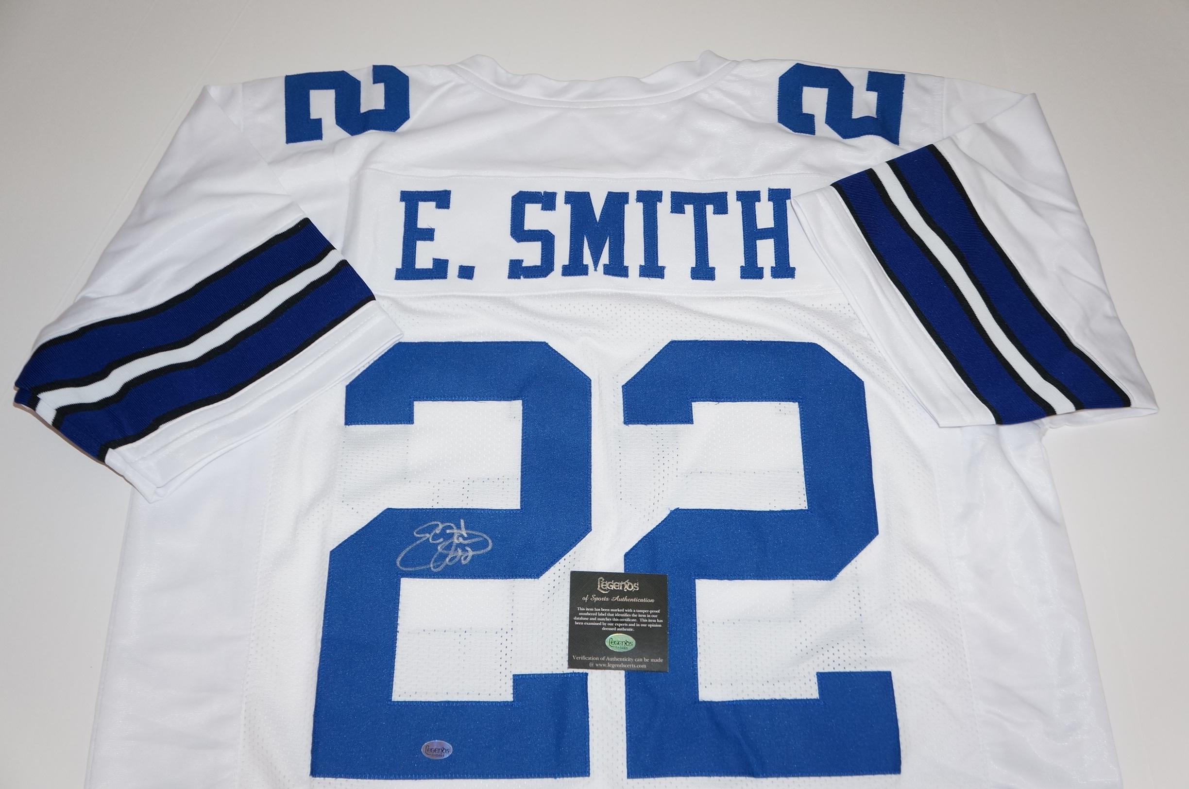 Emmitt Smith - NFL Hall of Fame - signed Dallas Cowboys Jersey
